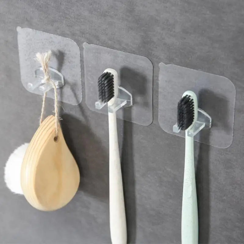 Toothbrush and Toothpaste Holder Punch-free Wall-mounted