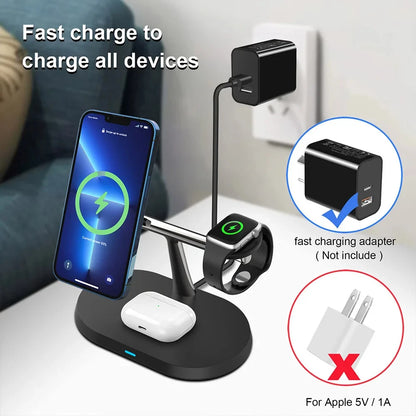 3 In 1 Fast Magnetic Wireless Charging Station